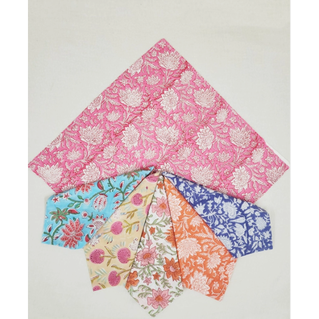 Floral Block Print Napkin