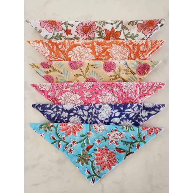 Floral Block Print Napkin