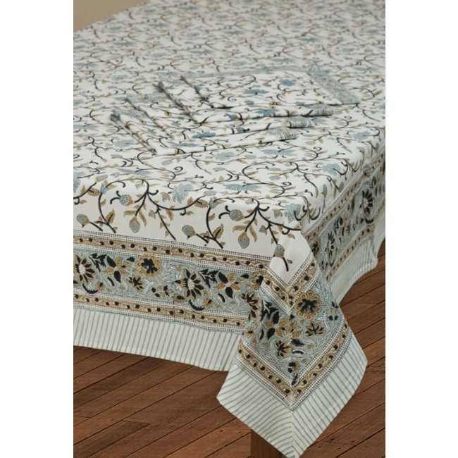 Silver Floral Tablecloth (60x90)