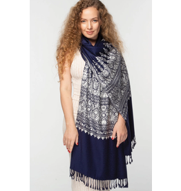 India Vimala Navy Shawl, India