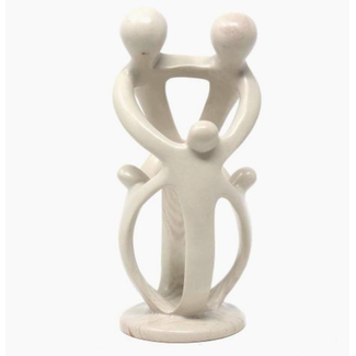 Kenya Family Soapstone Sculpture - 2 Parents 3 Children Kenya Family Soapstone Sculpture - 2 Parents 3 Children