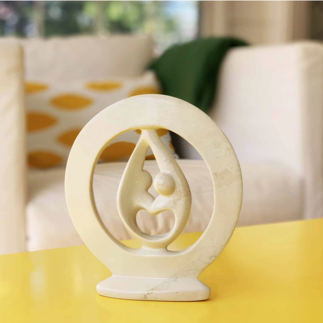 Lover's Embrace Kisii Sculpture