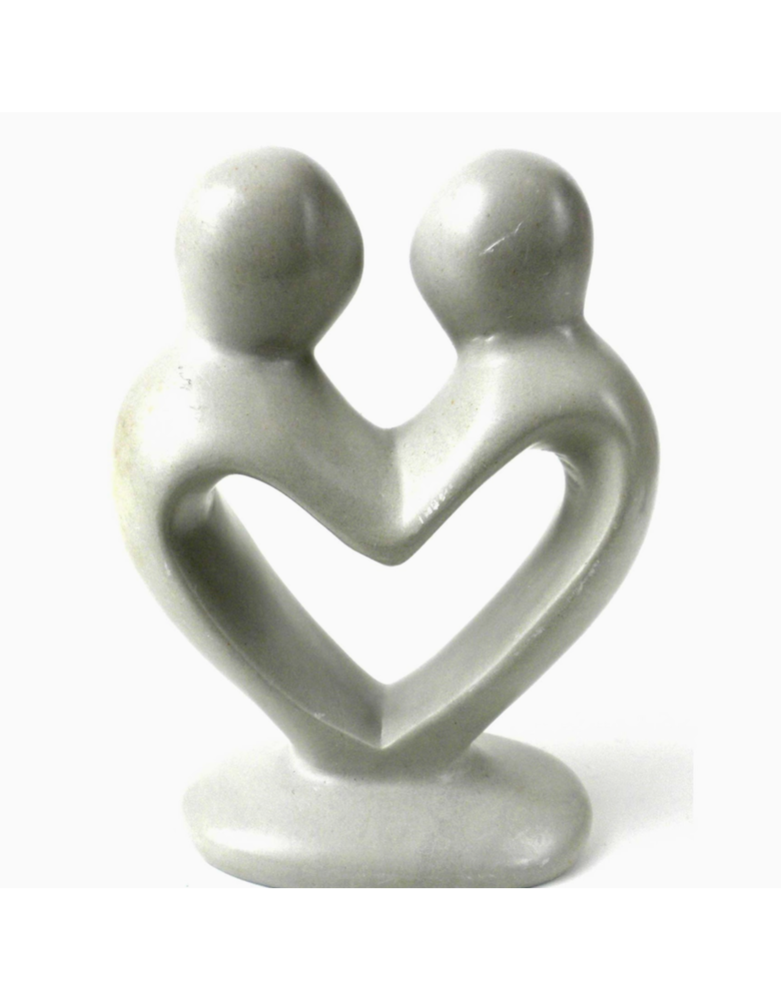 Kenya Lover's Heart Kisii Sculpture (4"), Kenya