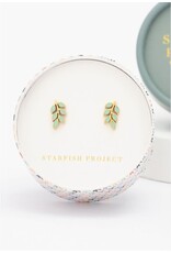 China Mint Rowen Stud Earrings, China