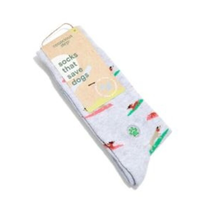 Crew Socks That Save Dogs - Surfing Pups