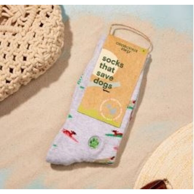 Crew Socks That Save Dogs - Surfing Pups