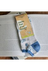 India Ankle Socks That Give Books - Gray w/ Bicycles