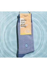 India Crew Socks That Give Water - Blue Stripes