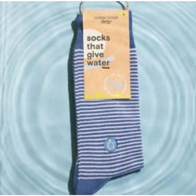 Crew Socks That Give Water - Blue Stripes