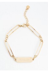 China Fearless Gold Chain Bracelet, China