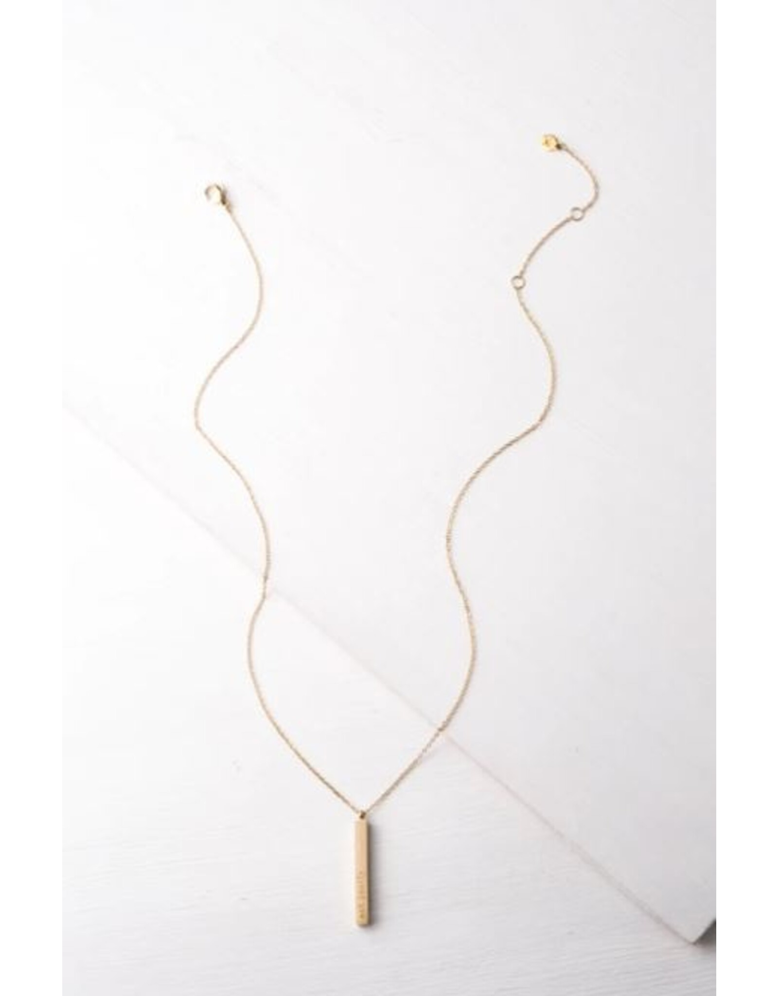 China CLEARANCE Give Justice Gold Bar Necklace, China