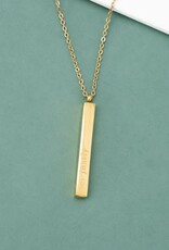 China CLEARANCE Give Justice Gold Bar Necklace, China