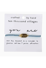 Nepal Affirmation Bracelet - You Are Free, Nepal