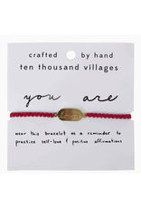 Nepal Affirmation Bracelet - You Are Loved, Nepal