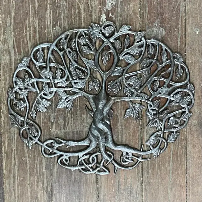 Oval Tree of Life Cut Metal