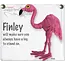 Thailand String Doll Keychain - Finley the Flamingo