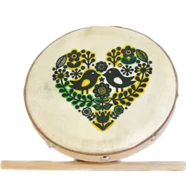 Indonesia Mini Frame Drum, Indonesia Love Birds