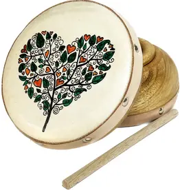 Indonesia Mini Frame Drum, Indonesia Tree of Hearts