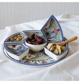 Tunisia Amira Ceramic Tapas Server (7pcs), Tunisia