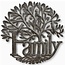 Cut Metal Steel Drum Wall Art - Family Tree of Life