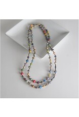 Uganda Multicolour Paper Bead Necklace, Uganda