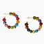 Upcycled Sari Mini Hoops