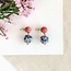 India Upcycled Sari Betty Drop Earrings