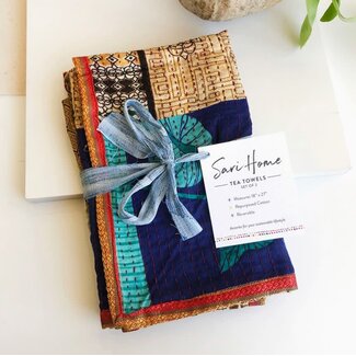 Bangladesh Sari Home Tea Towel