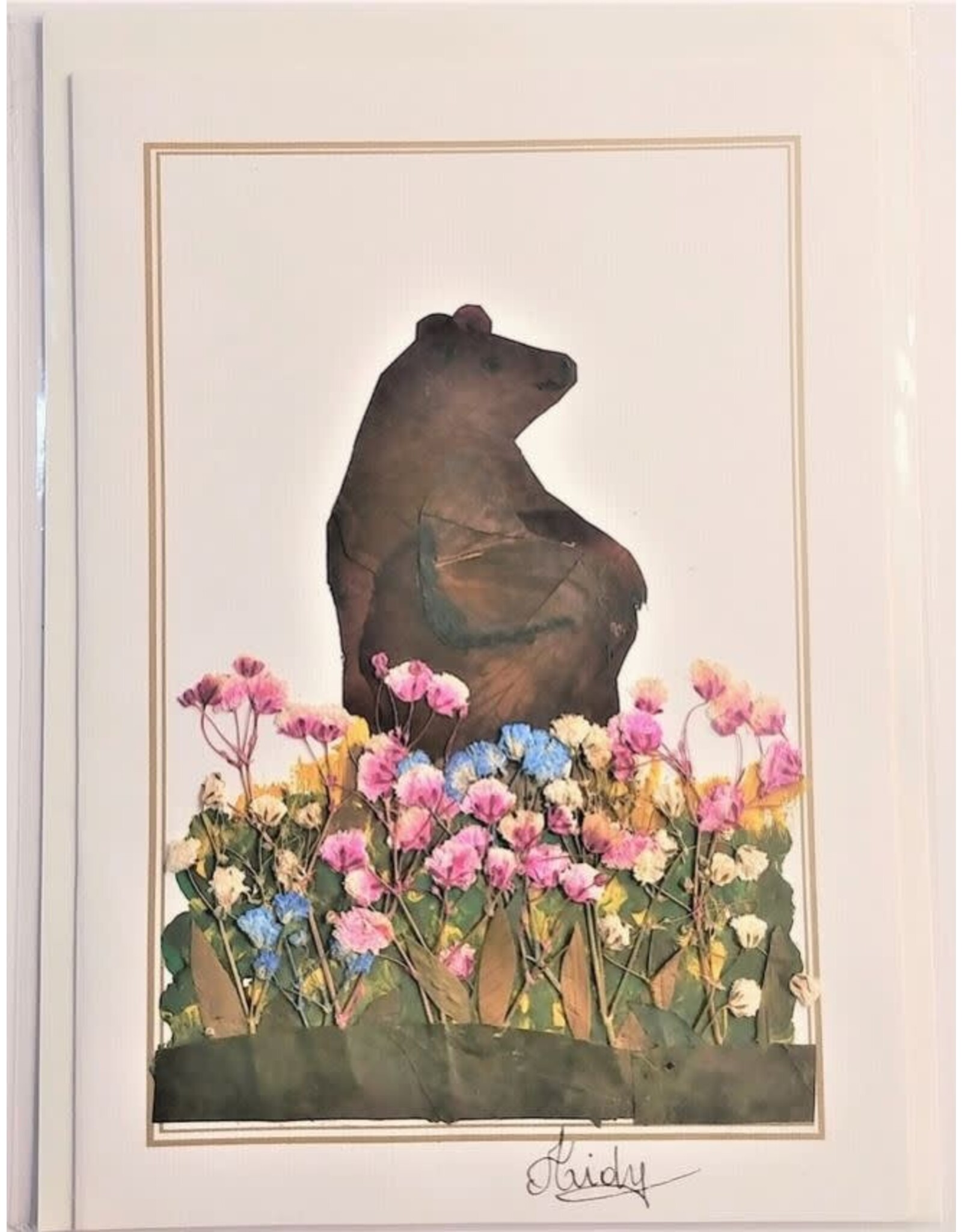 Ecuador Pressed Flower Card, Ecuador
