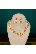 Guatemala Beaded Daisy Chain Dia Necklace, Guatemala
