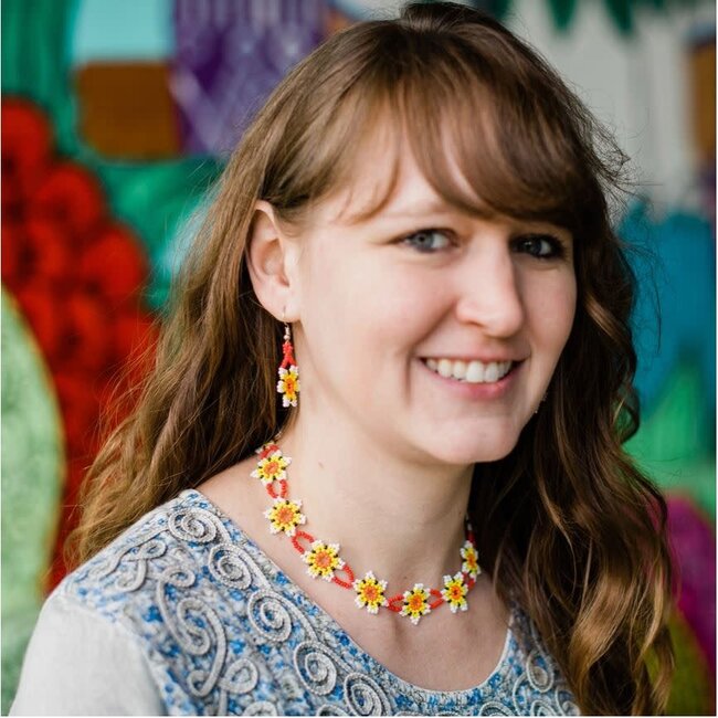 Beaded Daisy Chain Necklace - Dia