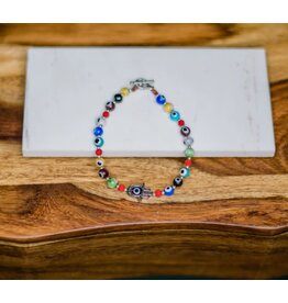 Guatemala Evil Eye & Hamsa Charm Bracelet, Guatemala