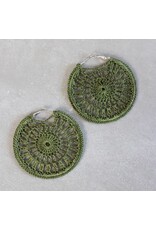 India Pahiya Silk Crochet Hoop Earrings, India