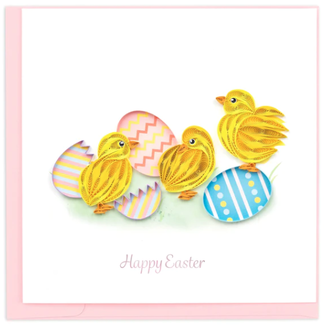 Vietnam Quilling Card - Hatching Easter Chicks
