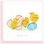 Vietnam Quilling Card - Hatching Easter Chicks