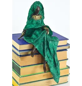 Burkina Faso Emerald Elegance Lost Wax Statue, Burkina Faso