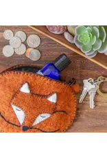 Nepal Fox Felt Coin Purse