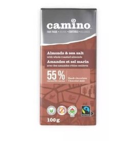 Camino Almonds & Sea Salt 55% Dark Chocolate Bar 100g