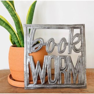 Haiti Book Worm Cut Metal Haiti Book Worm Cut Metal