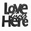 CLEARANCE Cut Metal Steel Drum Wall Art - Love Lives Here