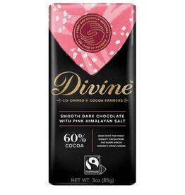 Divine Dark Chocolate with Pink Himalayan Salt, 85g