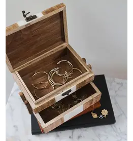 India Indukala Crescent Moon Tiered Jewelry Box, India