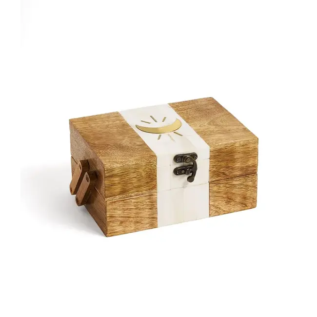 Indukala Crescent Moon Tiered Jewelry Box