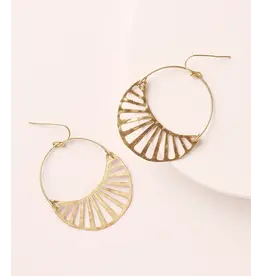 India Rajani Gold Hoop Earrings, India