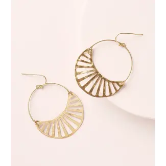 India Rajani Gold Hoop Earrings