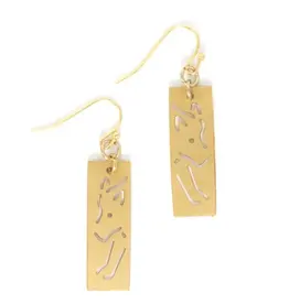 India Animal Cut Out Earrings, India