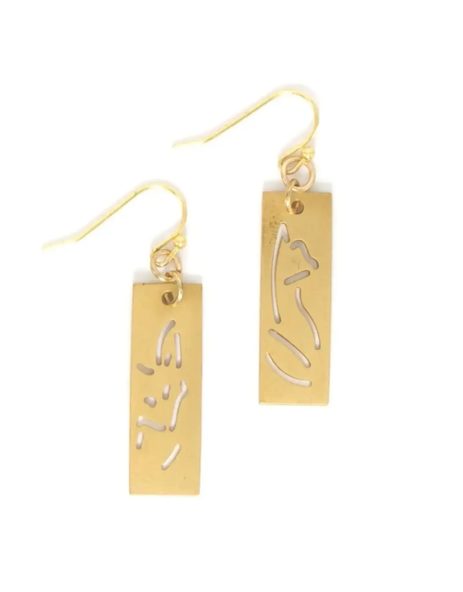 India Animal Cut Out Earrings, India