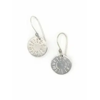 India Burst Earrings - Silver