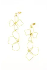 India Continuous Line Art Wildflower Earrings, India