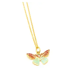 India CLEARANCE Fly Free Butterfly Enamel Necklace, India